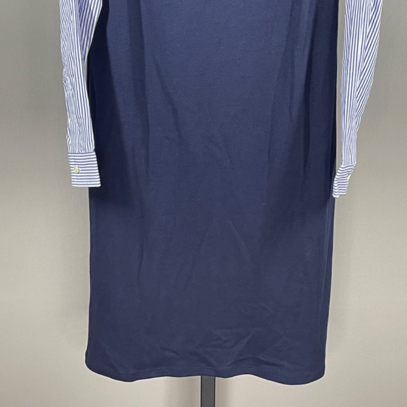 NEW Talbots Dress Womens Small petite blue sheath shift nautical casual classic - Picture 3 of 9